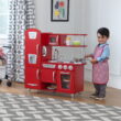 KidKraft Red Vintage Wooden Play Kitchen with Play Phone