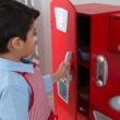 KidKraft Red Vintage Wooden Play Kitchen with Play Phone