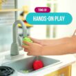 KidKraft Uptown Natural Play Kitchen with Chalkboard & Towel Rack