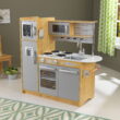 KidKraft Uptown Natural Play Kitchen with Chalkboard & Towel Rack