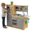 KidKraft Uptown Natural Play Kitchen with Chalkboard & Towel Rack