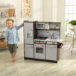 KidKraft Uptown Elite Espresso Play Kitchen with EZ Kraft Assembly