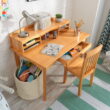 KidKraft Avalon Wooden Children's Desk with Hutch, Chair and Storage - Natural