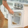 KidKraft Vintage Wooden White Play Kitchen with Ice Maker & Play Phone