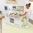 KidKraft Uptown Wooden Play Kitchen for Kids, White