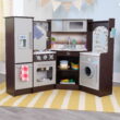 KidKraft Ultimate Corner Play Kitchen with Lights & Sounds - Espresso