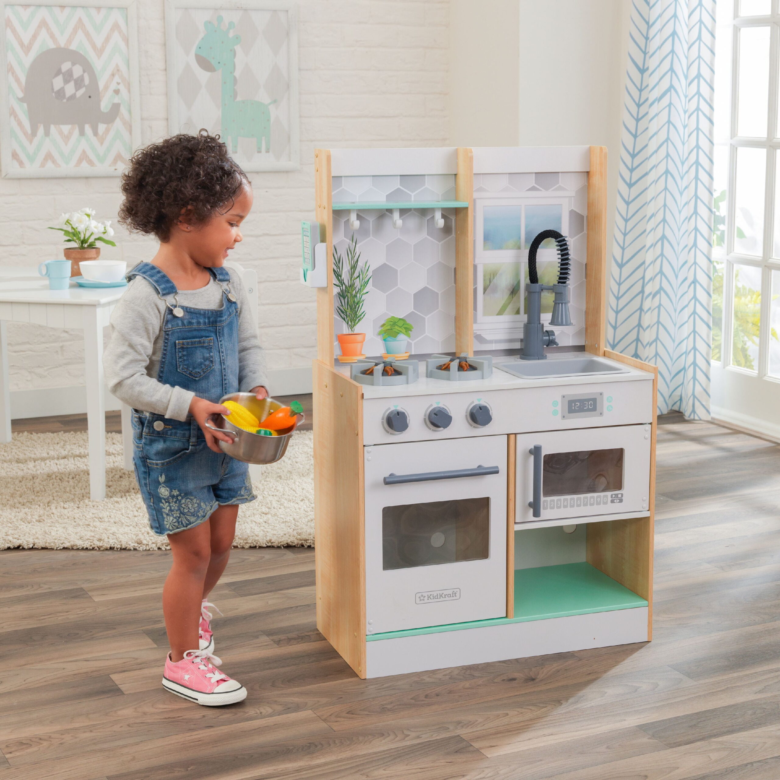 KidKraft Let's Cook Play Kitchen - Natural KidKraft Let's Cook Play Kitchen - Natural