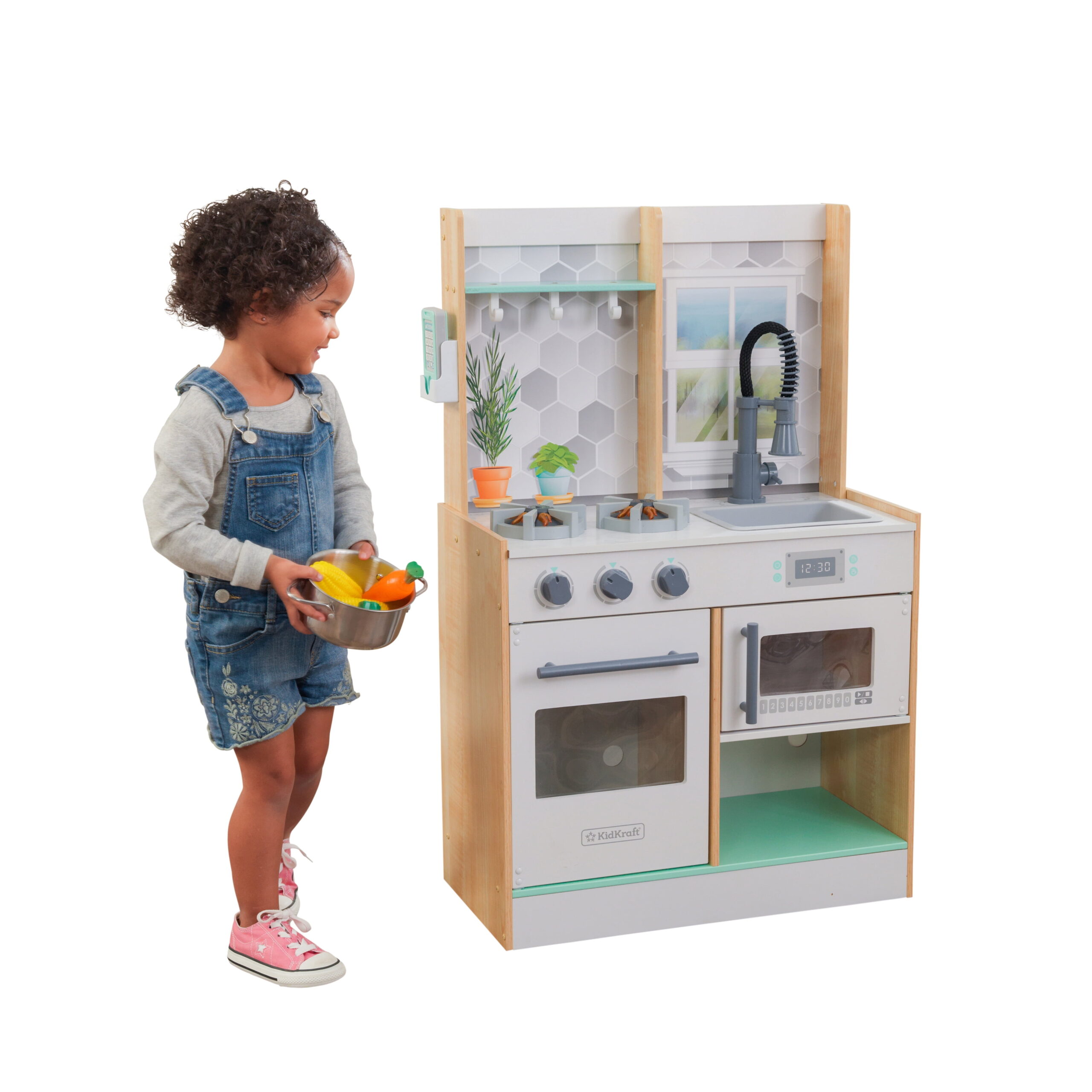 KidKraft Let's Cook Play Kitchen - Natural KidKraft Let's Cook Play Kitchen - Natural