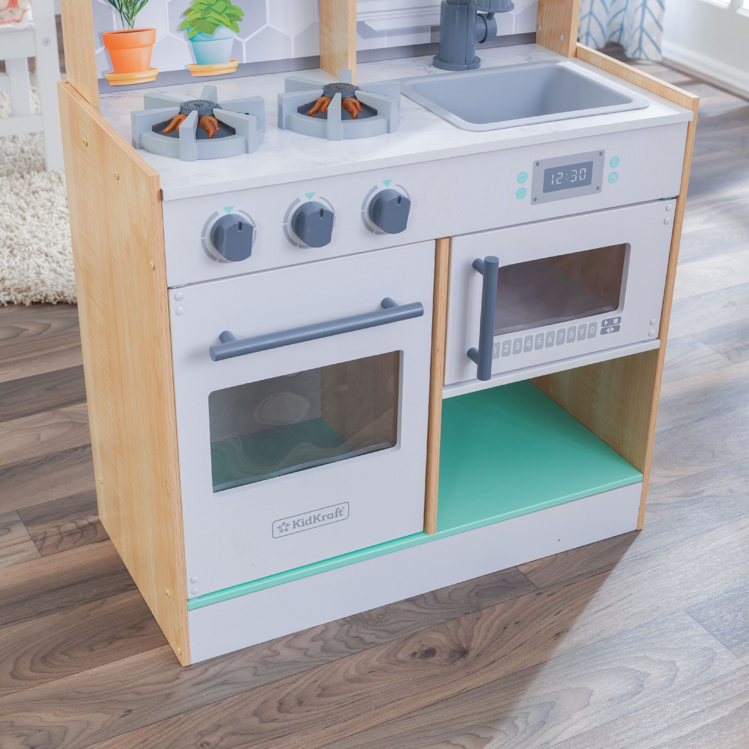 KidKraft Let's Cook Play Kitchen - Natural KidKraft Let's Cook Play Kitchen - Natural