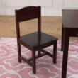 KidKraft Wooden Farmhouse Table & 4 Chair Set, Espresso