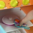 KidKraft Deluxe Big and Bright Wooden Play Kitchen for Kids, Neon Colors