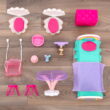 KidKraft Rainbow Dreamers Unicorn Mermaid Wooden Dollhouse with 15 Accessories