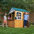 KidKraft Garden View Outdoor Wooden Playhouse with Ringing Doorbell