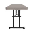 Lifetime 8 Foot Rectangle Folding Table, Indoor/Outdoor Professional Grade, Putty (80127)
