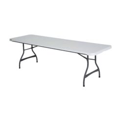 Lifetime 8 ft. Nesting Rectangle Folding Table, Indoor/Outdoor Commercial Grade, White (280299)