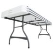 Lifetime 8 ft. Nesting Rectangle Folding Table, Indoor/Outdoor Commercial Grade, White (280299)