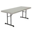 Lifetime 6 Foot Rectangle Folding Table, Indoor/Outdoor Professional Grade, Almond (80249)