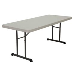 Lifetime 6 Foot Rectangle Folding Table, Indoor/Outdoor Professional Grade, Almond (80249)