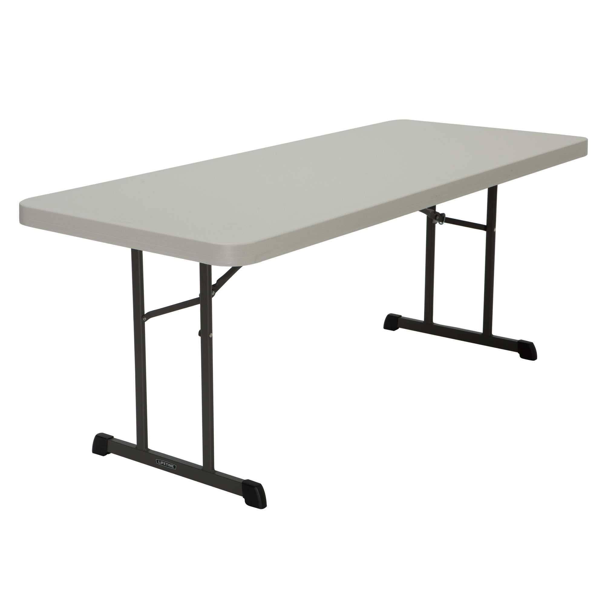 Lifetime 6 Foot Rectangle Folding Table, Indoor/Outdoor Professional Grade, Almond (80249)