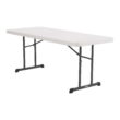 Lifetime 6 Foot Rectangle Folding Table, Indoor/Outdoor Professional Grade, Almond (80249)