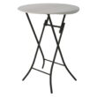 Lifetime 33 inch Round Bistro Table, Indoor/Outdoor Light Commercial, Almond (80362)