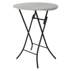 Lifetime 33 inch Round Bistro Table, Indoor/Outdoor Light Commercial, Almond (80362)