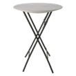 Lifetime 33 inch Round Bistro Table, Indoor/Outdoor Light Commercial, Almond (80362)