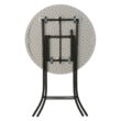 Lifetime 33 inch Round Bistro Table, Indoor/Outdoor Light Commercial, Almond (80362)