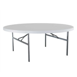 Lifetime 72" Commercial Grade Round Folding Table, White (22673)