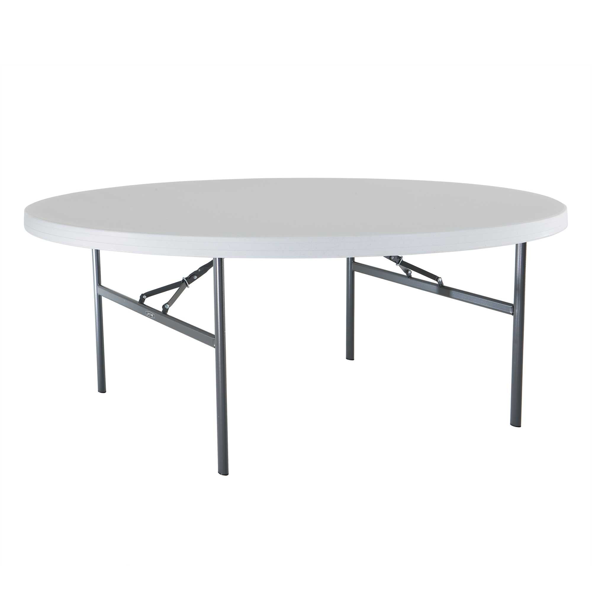 Lifetime 72" Commercial Grade Round Folding Table, White (22673)