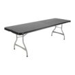 Lifetime 8 Foot Nesting Rectangle Table, Indoor/Outdoor Commercial Grade, Black (280462)