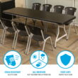 Lifetime 8 Foot Nesting Rectangle Table, Indoor/Outdoor Commercial Grade, Black (280462)