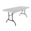 Lifetime 6' Commercial Grade High-Quality Folding Table, White