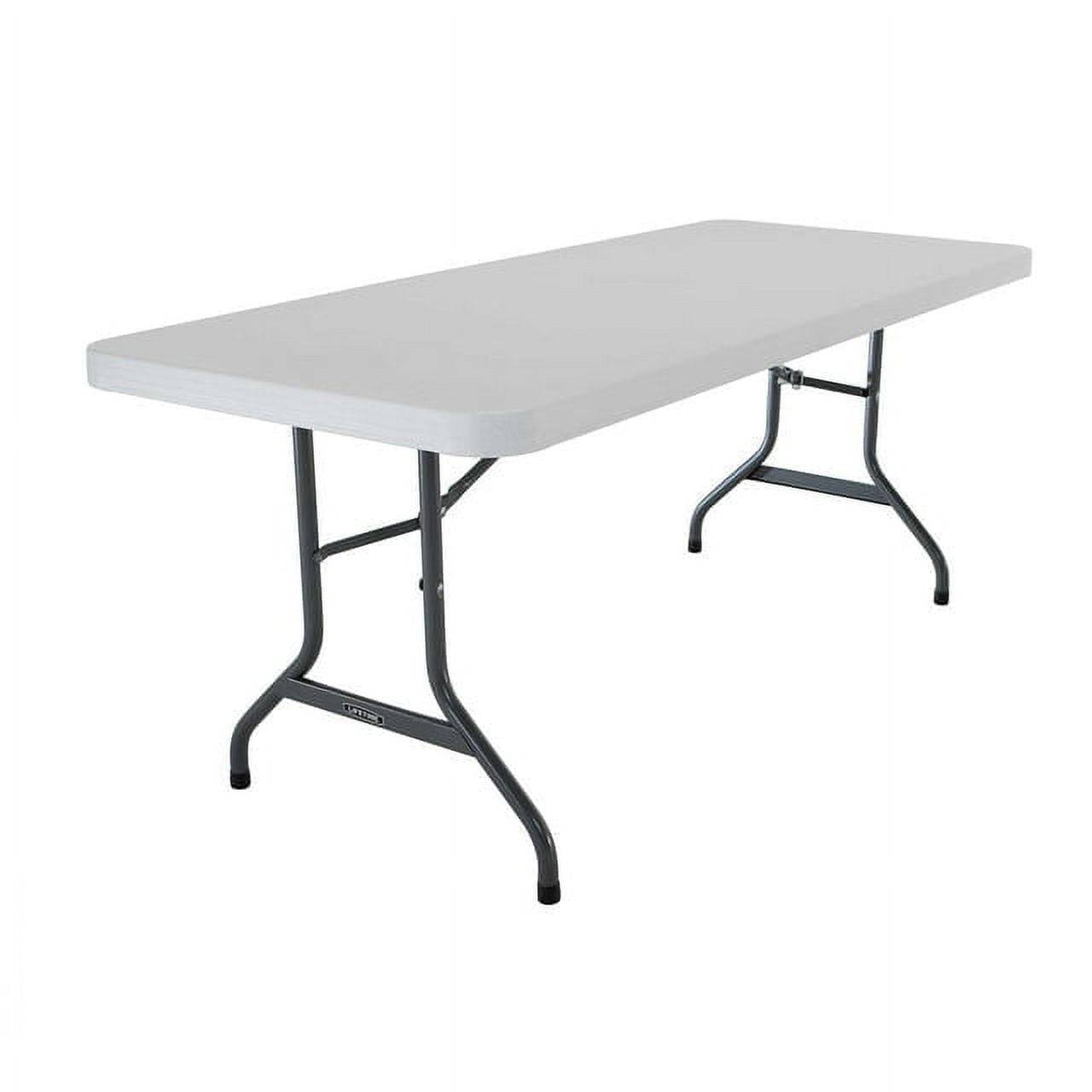 Lifetime 6' Commercial Grade High-Quality Folding Table, White