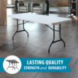 Lifetime 6' Commercial Grade High-Quality Folding Table, White