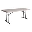 Lifetime 6 Foot Rectangle Folding Table, Indoor/Outdoor Professional, Putty (80126)