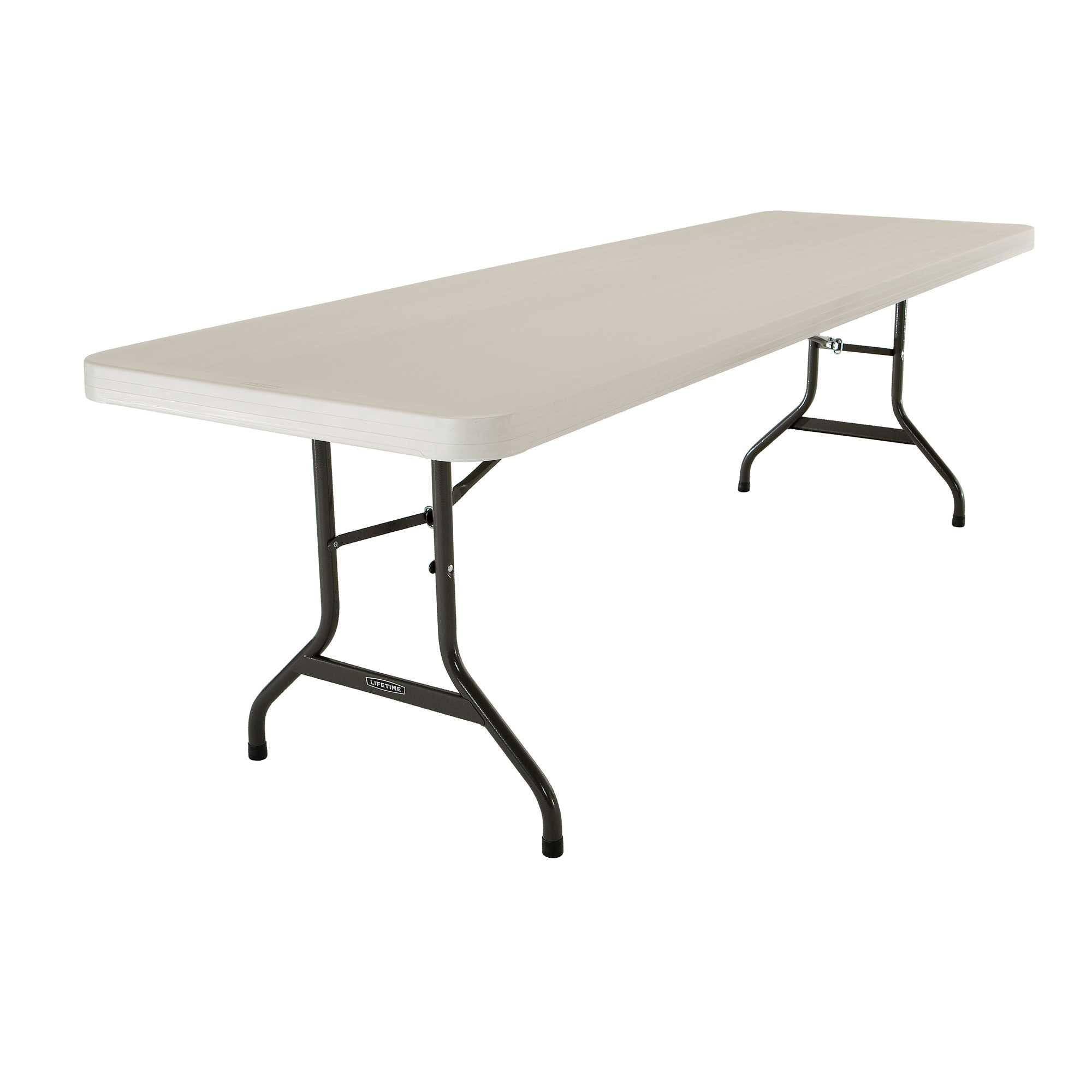 Lifetime 8' Commercial Grade High-Quality Folding Table, Almond (22984)
