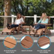 Lifetime Outdoor Polystyrene Adirondack Chair, Brown, 60064