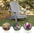 Lifetime Polystyrene Outdoor Adirondack Chair, Gray (60204)