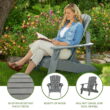 Lifetime Polystyrene Outdoor Adirondack Chair, Gray (60204)