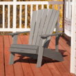 Lifetime Polystyrene Outdoor Adirondack Chair, Gray (60204)