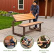 Lifetime Outdoor Convertible Picnic Bench, Brown