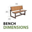 Lifetime Outdoor Convertible Picnic Bench, Brown