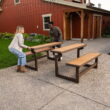 Lifetime Outdoor Convertible Picnic Bench, Brown