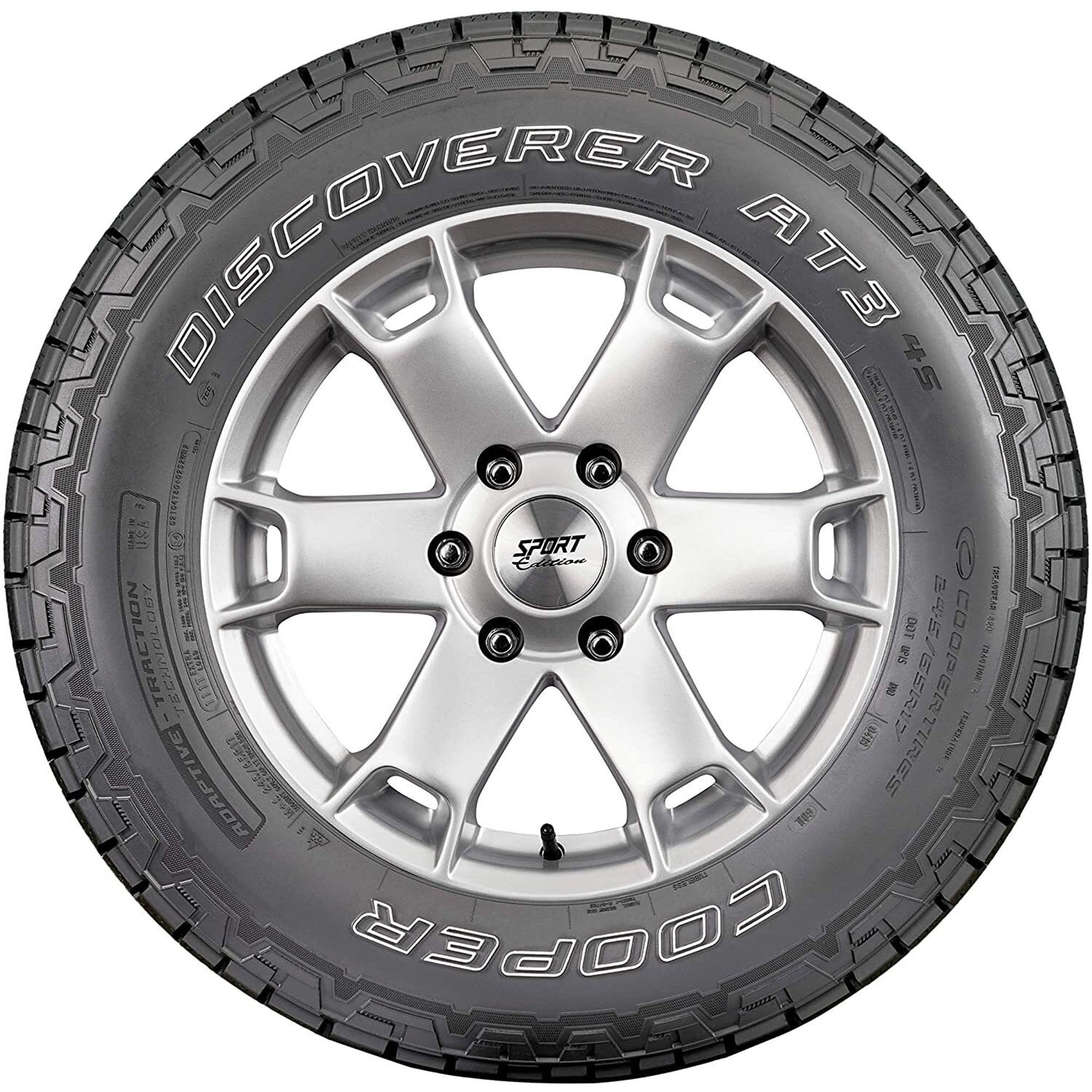 Cooper Discoverer A/T3 4S All Terrain 245/65R17 111T XL Light Truck Tire Cooper Discoverer A/T3 4S All Terrain 245/65R17 111T XL Light Truck Tire