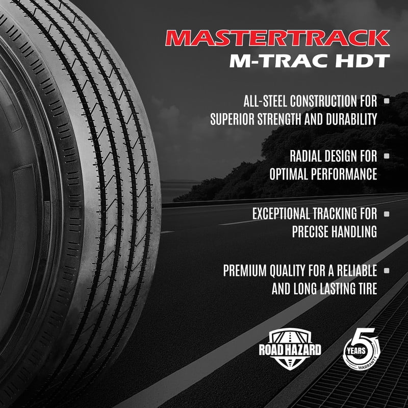 Mastertrack M-TRAC HDT ST235/80R16 132/127L 16PR 132L Load H Radial Trailer Tire - ST 235/80/16 235/80R16 (Tire Only) Mastertrack M-TRAC HDT ST235/80R16 132/127L 16PR 132L Load H Radial Trailer Tire - ST 235/80/16 235/80R16 (Tire Only)