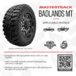 Mastertrack BADLANDS MT 35X12.50R20LT 125Q 12PR F Mud Terrain Light Truck Tire