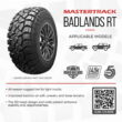 Mastertrack BADLANDS RT 35X12.50R17LT 10 Ply E 125Q Rugged Terrain SUV Light Truck Tire 35/12.50/17（Tire Only）