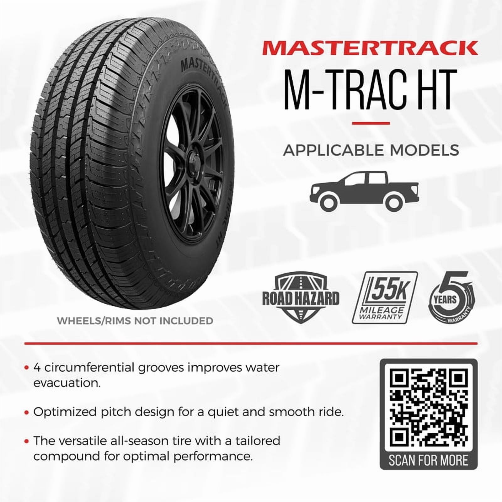 Mastertrack M-TRAC HT Highway Terrain LT235/80R17 235/80R17 10 Ply 120/117S E SUV Light Truck Tires Mastertrack M-TRAC HT Highway Terrain LT235/80R17 235/80R17 10 Ply 120/117S E SUV Light Truck Tires