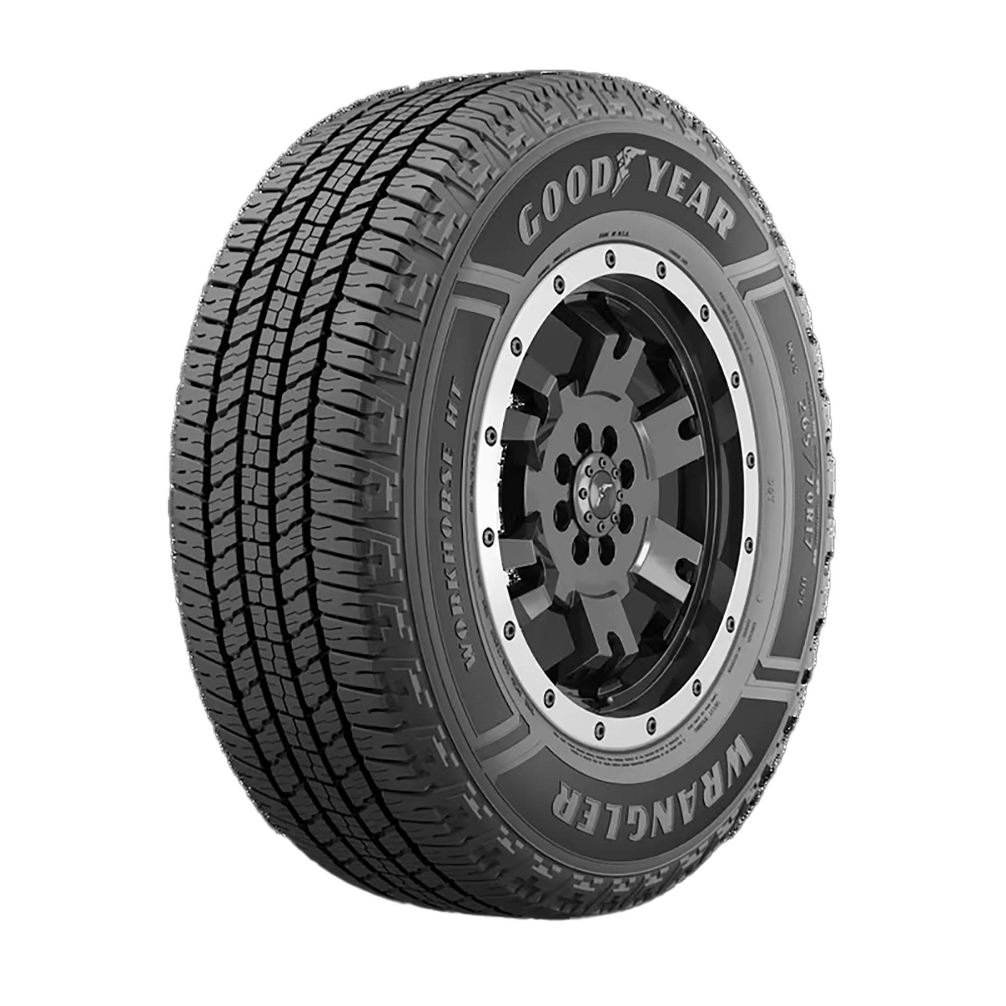 Goodyear Wrangler Workhorse HT All Season 195/75R16C 107/105R D Light Truck Tire Goodyear Wrangler Workhorse HT All Season 195/75R16C 107/105R D Light Truck Tire